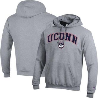 Champion Mens Champion Heather Gray UConn Huskies Arched Logo Fleece Pullover Hoodie at Nordstrom, Size Xx-Large