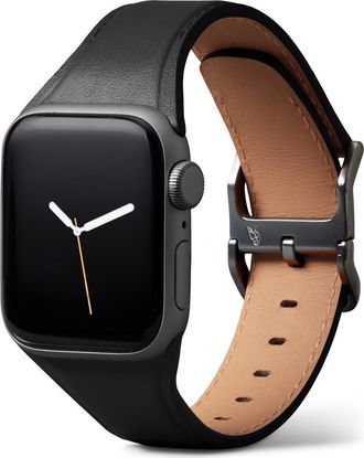 Bellroy Small Classic Apple Watch Watchband in Black at Nordstrom, Size 38 Mm
