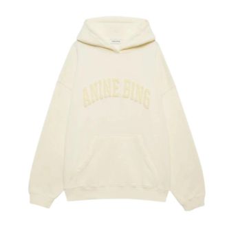 Anine Bing Harvey Sweatshirt - Dames - Hoodies - Geel - S - Katoen - Hoodies & sweatvesten