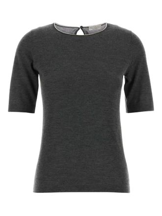 Brunello Cucinelli cashmere t-shirt - Grey