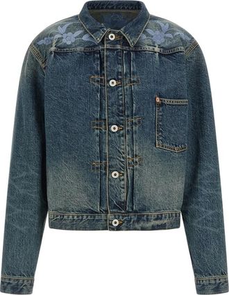 Kenzo Heren, Jassen, Blauw, Maat: L Denim