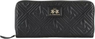 La Martina La Martina, Wallets & Cardholders, female, Black, Size: ONE SIZE Polyethylene Slim Wallet with Multiple Compartments