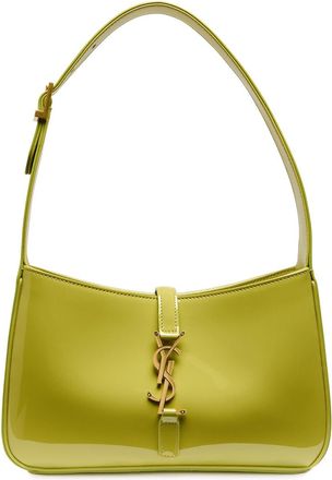 Saint Laurent Le 5 &aacute; 7 Patent Leather Shoulder bag - Lime - One Size