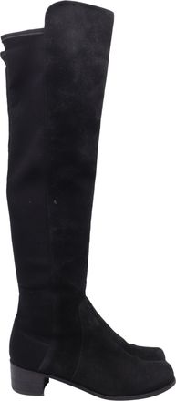 Stuart Weitzman Reserve Ove-The-Knee Boots in Black Suede