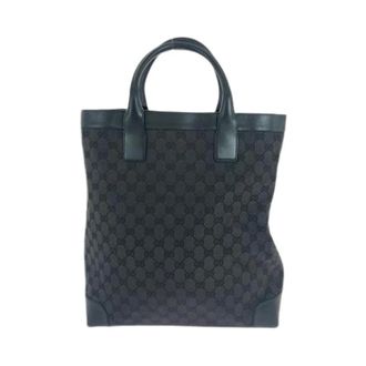 Gucci Pre-owned Tote Bags, female, Black, Size: ONE SIZE Pre-owned Canvas totes