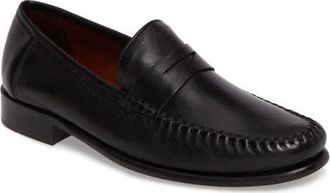 Robert Zur Etro Penny Loafer in Black Leather at Nordstrom, Size 10.5