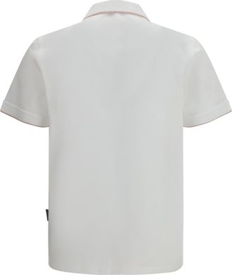 Moorer Mens Bradley-Jcl Polo Bianco-Flamingo Cotton Shirts Bianco/flamingo T-shirts And Polos