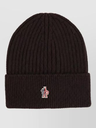 Moncler ribbed wool beanie