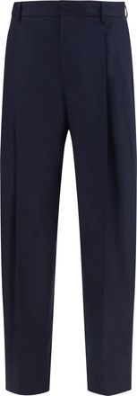 Dolce & Gabbana Mens Flannel Pants Very Dark Blue Merino Wool Jean