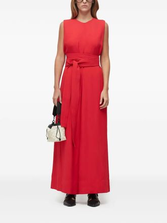 Osklen belted jumpsuit - Red