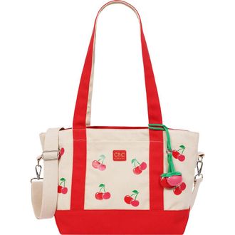 C&C California Cherry Print Tote Bag in Red at Nordstrom Rack