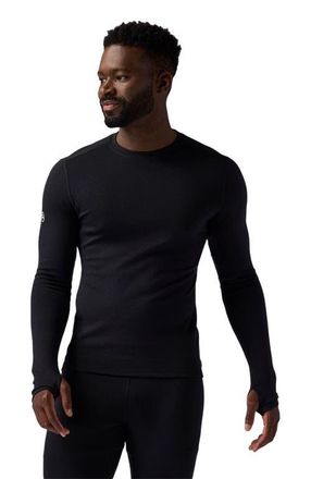 Backcountry Cedars Rws Merino Mid-Wt Baselayer Crew Top - Mens in Black at Nordstrom, Size Xx-Large