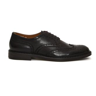 Doucal's Stringata Coda di Rondine - Heren - Veterschoenen - Bruin - 43 1/2 EU - Leer - Schoenen