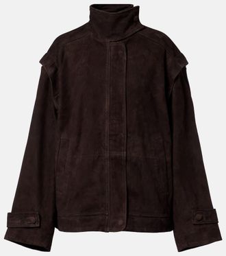 Rotate Kamala oversized suede jacket