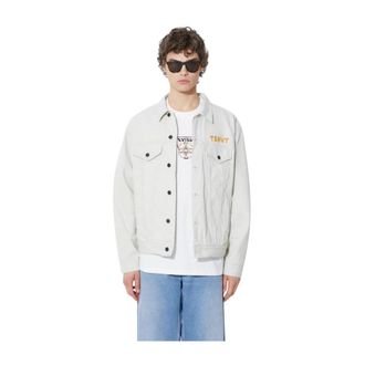 Thisisneverthat Tsnvt Trucker Jacket - Heren - Spijkerjassen - Grijs - L - Katoen - Jassen