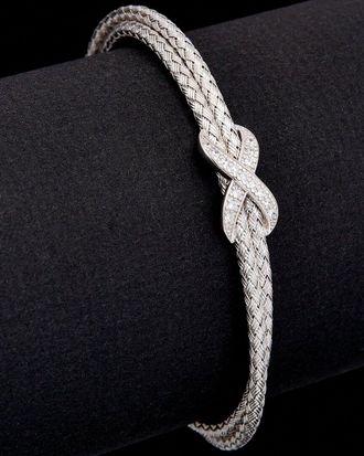 Meshmerise 18K Over Silver 0.2 Ct. Tw. Diamond Bracelet