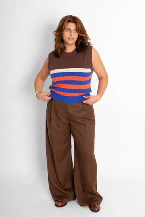 Thinking Mu Molly Pant In Brown