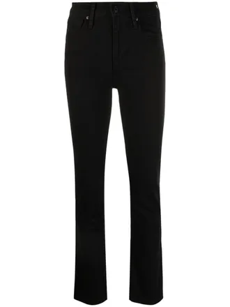 Levi's 724 high-waisted slim jeans - Black