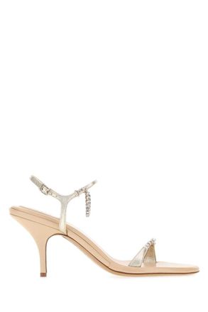 Chlo&eacute; Gold Embellished Heels