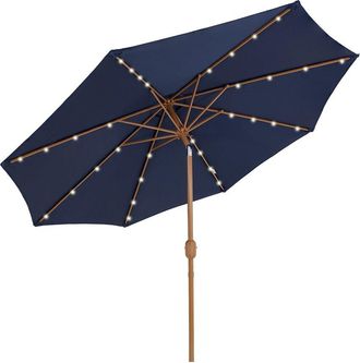 Sunnydaze 8.5Ft Outdoor Patio Umbrella With Tilt, Crank & Vent