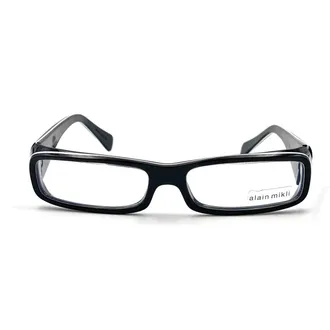Alain Mikli Black A0325 Acetate Rectangular Glasses