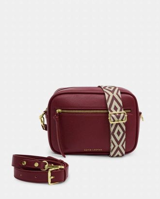 Katie Loxton Womens Hallie Crossbody Bag In Cherry