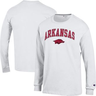 Champion Mens Champion White Arkansas Razorbacks Arch Over Logo Long Sleeve T-Shirt at Nordstrom, Size Xx-Large