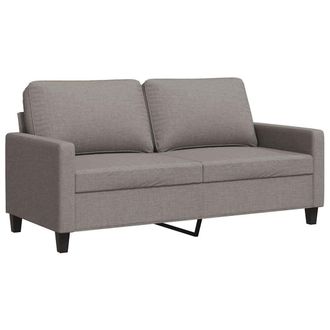 vidaXL Sof&aacute; De 2 Plazas De Tela Gris Taup&eacute; 140 Cm Vidaxl