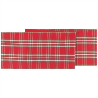 Now Designs Noel Plaid Table Runner - 72 In Red