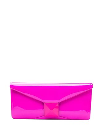 Valentino Garavani Clutch con catena - Rosa