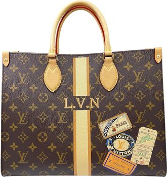 Louis Vuitton Brown Monogram Handbag Tote Bag (Pre-Owned)