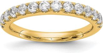 Diamond2Deal 14k Gold Lab Grown Diamond Wedding Band Ring 0.87Ct Clarity- VS Color- D-E