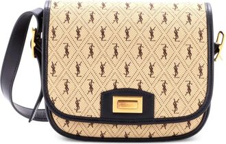 Saint Laurent Borsa a tracolla con monogramma - Nero