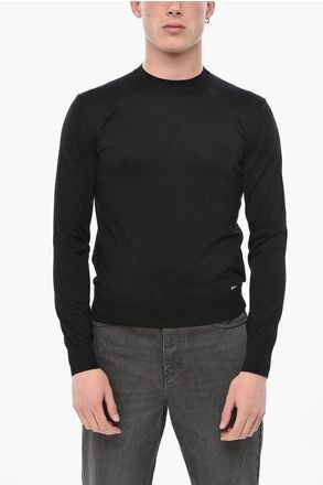 Prada Silk Crewneck with Contrast Logo size 46