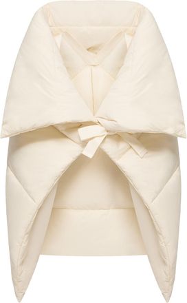 Moncler Moncler Taffeta Padded Cape, Women, White, Size: One Size