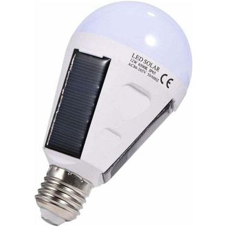 OEM Bombilla Led Solar, E27 Ip 65, Bombilla Led Port&aacute;til De Emergencia Con Gancho (12w)