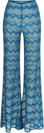 Missoni Flare Cover-Up Pants In Zig Zag Lam&eacute; Viscose