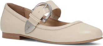 Frye Carson Mary Jane Flat in Ecru at Nordstrom, Size 9.5