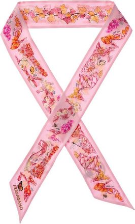 Ferragamo Eden Shoes Print Silk Mini Bandeau