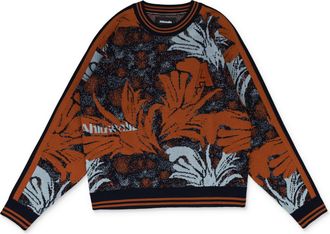 Ahluwalia Studio Navy Kuti Patterned Sweater