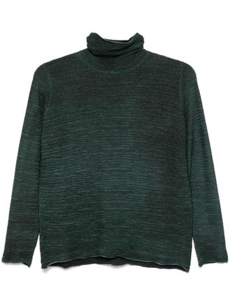Avant Toi textured sweater - women - Cashmere/Silk/Polyester - M - Green