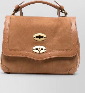 Zanellato postina zashmere baby leather shoulder bag
