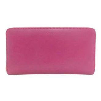 Gucci Pre-owned Vintage Lange Portemonnee (bi-fold) - Dames - Vintage Accessoires - Roze - ONE Size - Leer - Vintage