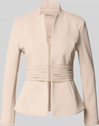 Rinascimento Rinascimento Jacke mit kurzem Rei&szlig;verschluss in Taupe, Gr&ouml;&szlig;e L