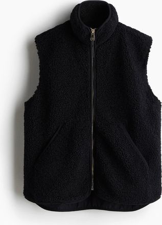 H&M Gilet aus Teddyfleece - Blue
