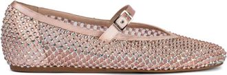 Le Silla Gilda ballerinas verfraaid met kristallen - Roze
