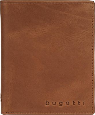 Bugatti Geldb&ouml;rse BUGATTI VOLO, Herren, cognac, Leder, leicht gl&auml;nzend, unifarben, Kleinlederwaren Geldb&ouml;rse, echt Leder