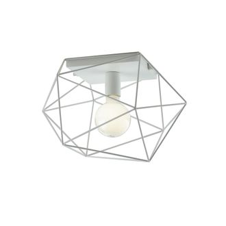 Luce-Ambiente-Design Plaf&oacute;n de metal blanco 41x30x27cm
