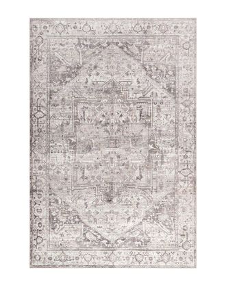 nuLOOM Vita SplashGuard Vintage Medallion Machine Washable Polyester Rug