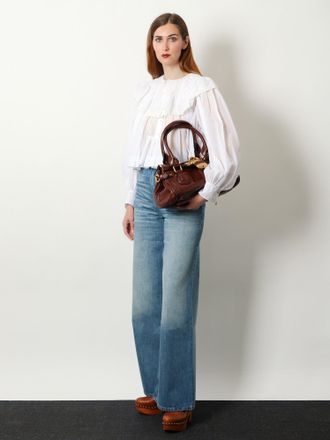 Chlo&eacute; Womens Shoulder Bag Paddington Leather Brown Leather; Cotton Lining